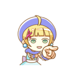 お絵かき少女アクアちゃん（個別スタンプ：21）