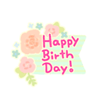 ありがとう♡お花 スタンプ（個別スタンプ：30）