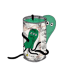 エイリアン缶（個別スタンプ：34）