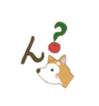りんご大好き！柴犬ちゃん【ダジャレ】（個別スタンプ：28）