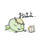 かっぱと筆文字（個別スタンプ：1）