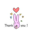 ゆる〜いうさぎの毎日（個別スタンプ：1）