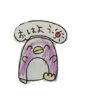 ぺんぎんちゃん。6さいの絵（個別スタンプ：1）