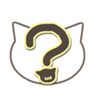 さりげ猫のでか文字スタンプ（個別スタンプ：40）