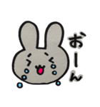 カレンダーの裏に書いたがきうさぎ（個別スタンプ：9）