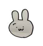 カレンダーの裏に書いたがきうさぎ（個別スタンプ：12）