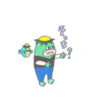 かっぱどんとさかなどんのスタンプ（個別スタンプ：3）