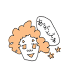 モジャモジャあたま（個別スタンプ：4）