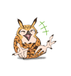 フクロウスタンプ ミミズクくん！（個別スタンプ：6）