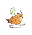 フクロウスタンプ ミミズクくん！（個別スタンプ：12）