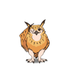 フクロウスタンプ ミミズクくん！（個別スタンプ：15）