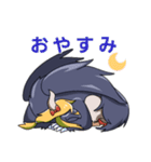 カラスの朱牙ちゃんスタンプ（個別スタンプ：2）