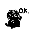ちちネコ黒（個別スタンプ：1）