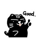 ちちネコ黒（個別スタンプ：4）