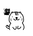 ちちネコ黒（個別スタンプ：37）