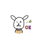 孫を愛でよう！白ウサギじいさん！（個別スタンプ：1）