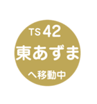 東武スカイツリーラインで移動中（個別スタンプ：32）