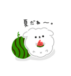 わたあめ犬のゆるい夏スタンプ（個別スタンプ：8）
