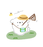 わたあめ犬のゆるい夏スタンプ（個別スタンプ：34）