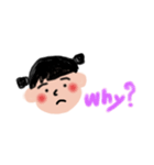さがりまゆげちゃん（個別スタンプ：3）