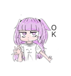落書きハーフツインちゃん（個別スタンプ：1）