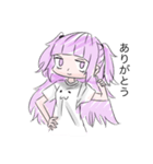 落書きハーフツインちゃん（個別スタンプ：2）