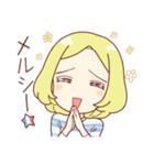 【マリーヌと稜】国際カップルの日常挨拶（個別スタンプ：3）