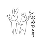面長うさぎ（個別スタンプ：30）