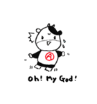マルエー 牛赤丸くん（個別スタンプ：4）