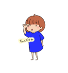 いじけ気味な女の子（個別スタンプ：1）