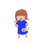 いじけ気味な女の子（個別スタンプ：4）