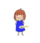 いじけ気味な女の子（個別スタンプ：5）