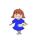 いじけ気味な女の子（個別スタンプ：7）