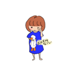 いじけ気味な女の子（個別スタンプ：8）