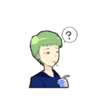 オリキャラの"？"スタンプ（個別スタンプ：7）