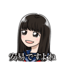セーラー服の可愛い少女達（個別スタンプ：3）