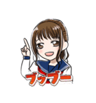 セーラー服の可愛い少女達（個別スタンプ：22）