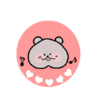 かわいい ももくま（個別スタンプ：5）