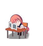 吉野兎月の楽しい学園生活（個別スタンプ：4）