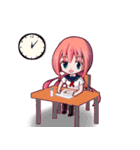 吉野兎月の楽しい学園生活（個別スタンプ：5）