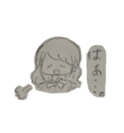 手書き女の子スタンプ（個別スタンプ：4）