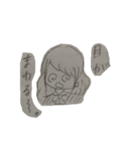 手書き女の子スタンプ（個別スタンプ：8）