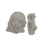 手書き女の子スタンプ（個別スタンプ：11）