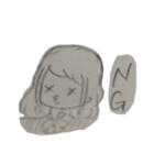 手書き女の子スタンプ（個別スタンプ：15）