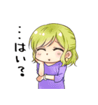 チビキャラの女の子（個別スタンプ：3）