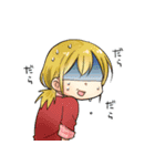 チビキャラの女の子（個別スタンプ：5）