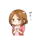 チビキャラの女の子（個別スタンプ：6）