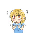 チビキャラの女の子（個別スタンプ：16）