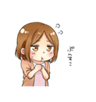 チビキャラの女の子（個別スタンプ：27）