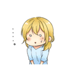 チビキャラの女の子（個別スタンプ：37）